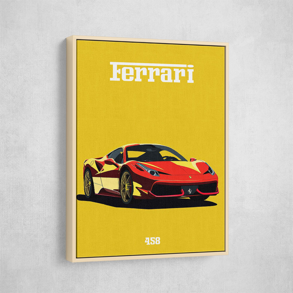 Displate YellowFerrari Limited Poster